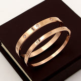 Beautiful Lovers Bracelets Woman Bracelets Stainless Steel Bangles and Bangles Golden Woman Jewelry Gifts