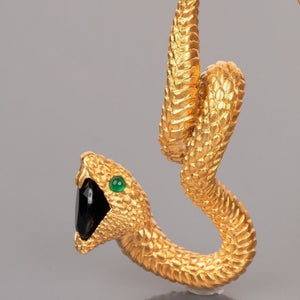 Mysterious Spirit Snake Earnail Female Natural Style Exquisite Jewelry Personality Light Luxury Earaccessory