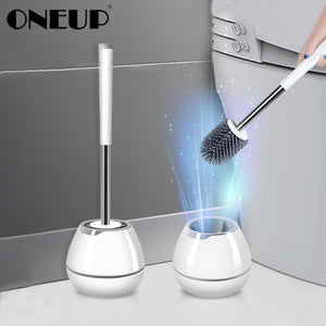 Silicone TPR Toilet Brush Wall-mounted Cleaning Brush For Bathroom Household Cleaning Product Bathroom Accessories