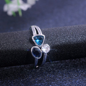 Europe And America New Style Cool Beautiful Irregular Three-Color Ring Support