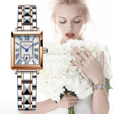 Lige Square Ladies Quartz Watch Beautiful Waterproof Watch