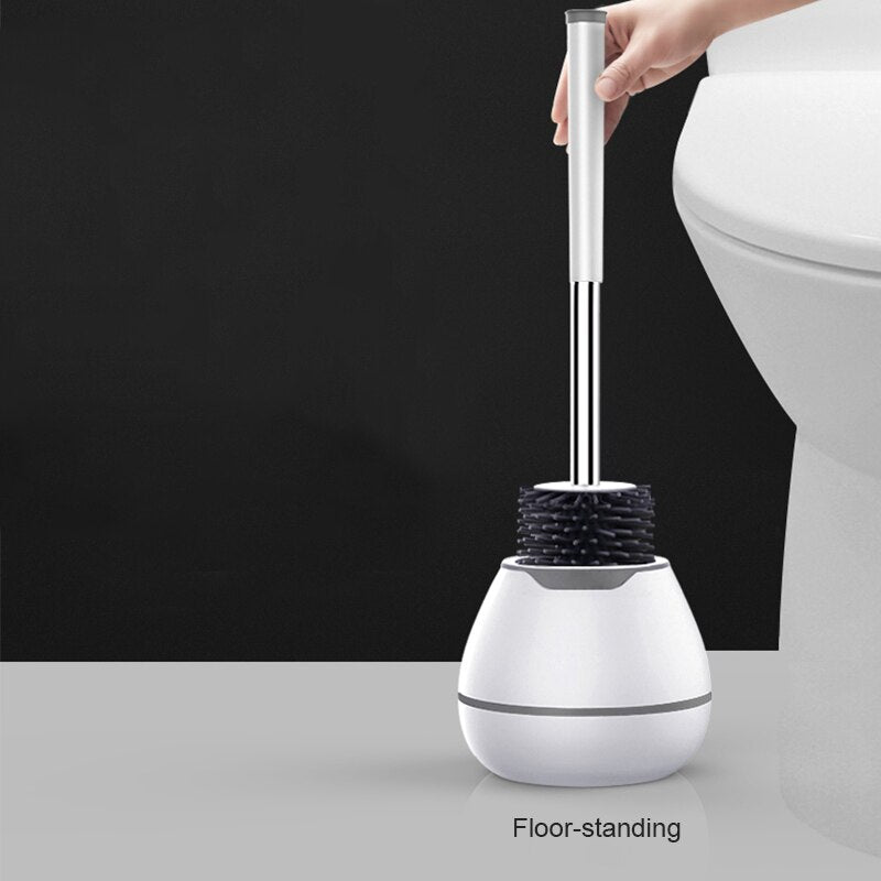 Silicone TPR Toilet Brush Wall-mounted Cleaning Brush For Bathroom Household Cleaning Product Bathroom Accessories