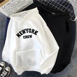 Oversized Letter Print Hoodie Women