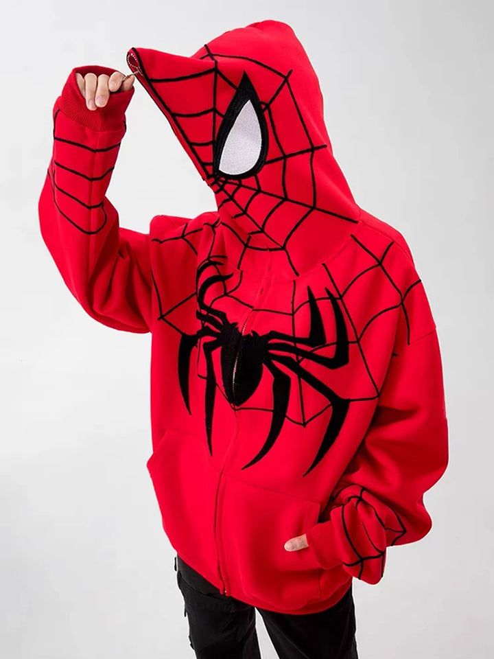 Full Zip Spider Hoodie Women